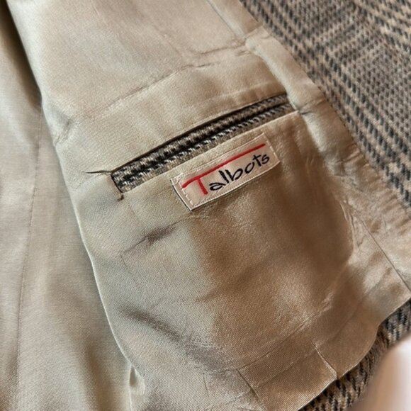 Vintage houndstooth 100% pure wool blazer - Picture 6 of 15